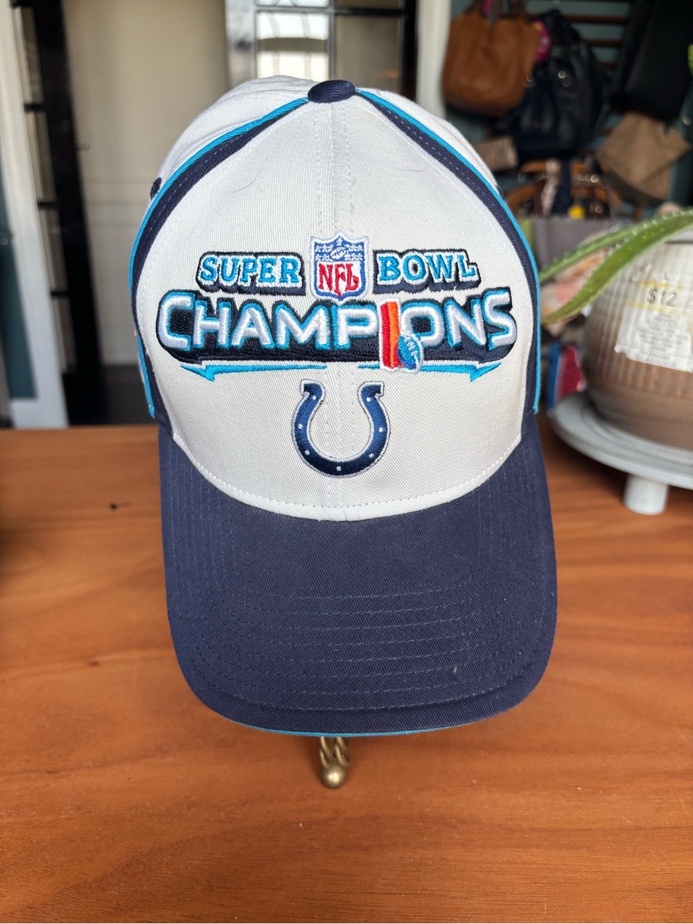 VTG Reebok Indianapolis Colts Super Bowl XL Champions Locker Room Cap 2007